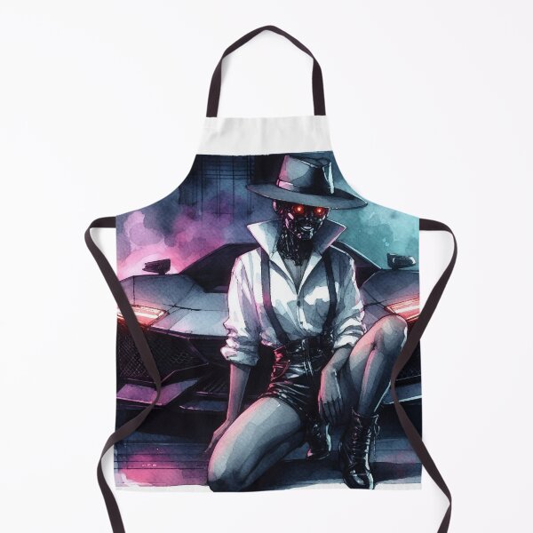 Item preview, Cyberpunk Neon Cyborg Mafia Girl designed and sold by RESToRAPTOR.