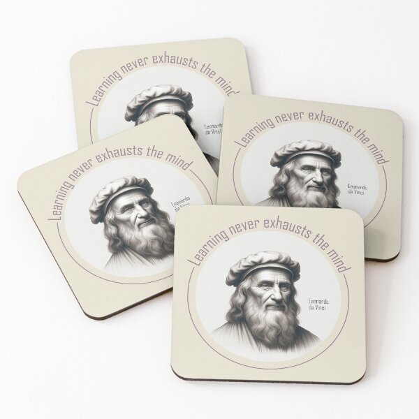 Item preview, Leaonardo Da Vinci - Learning never exhausts the mind designed and sold by Alphaproject.