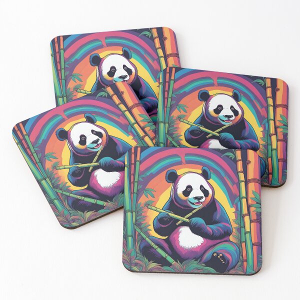 Item preview, psychedelics panda designed and sold by Vilemo.