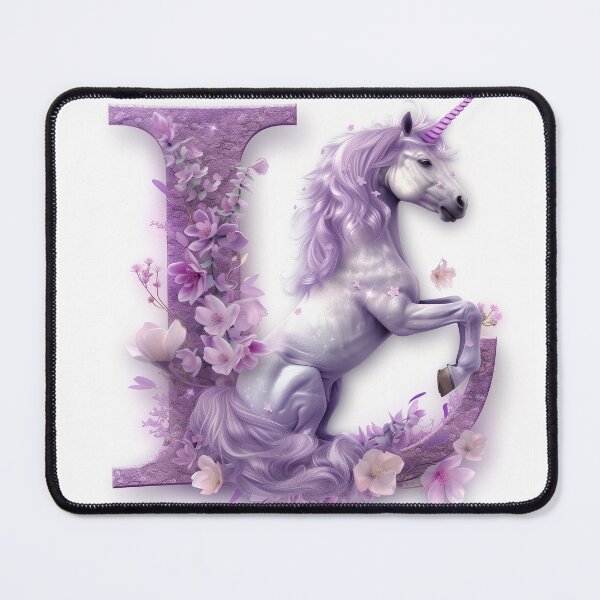 Item preview, Initials 'L' with unicorn designed and sold by K-Ostfriesland.