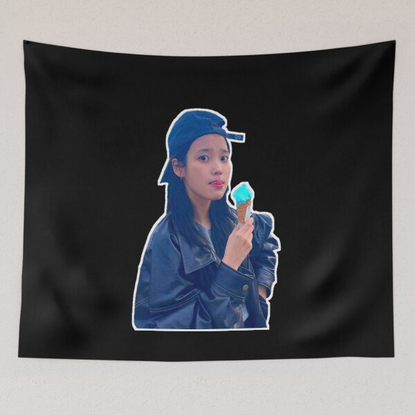 Item preview, IU eat ice cream designed and sold by Aiyinyangart.