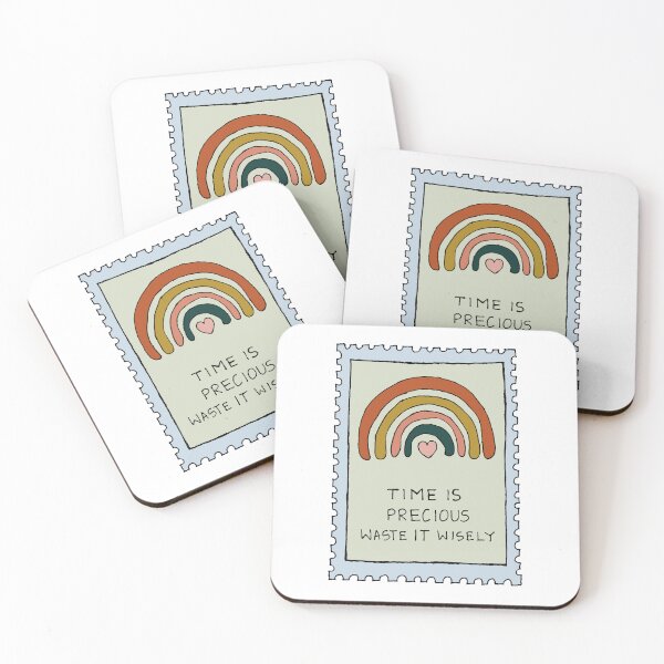 Item preview, Time is precious funny quote stamp designed and sold by BALCONYDOORS.