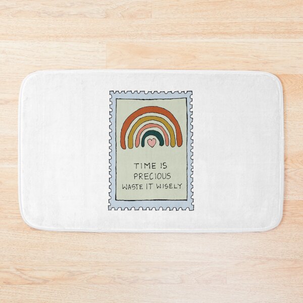 Item preview, Time is precious funny quote stamp designed and sold by BALCONYDOORS.