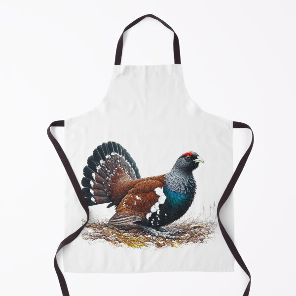 Item preview, Scottish Capercaillie on Stony Ground Pen and Ink designed and sold by EdgyEdgeArt.