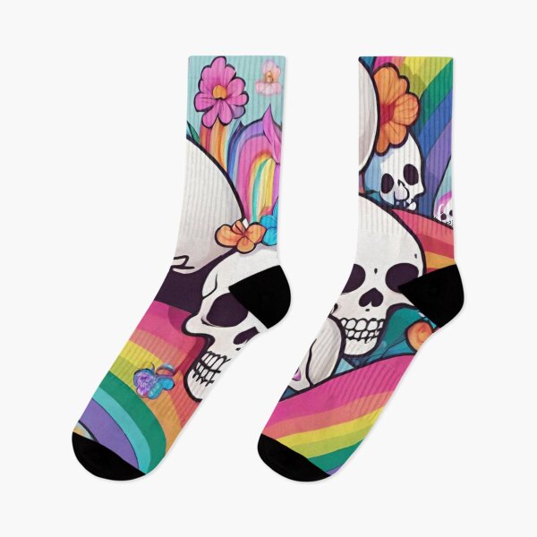 Artikelvorschau, Totenkopf- und Regenbogenmuster entworfen und verkauft von optimusprime39.