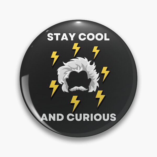 Item preview, Stay cool and curious - Einstein hair style and thunderbolts designed and sold by MrLAS.
