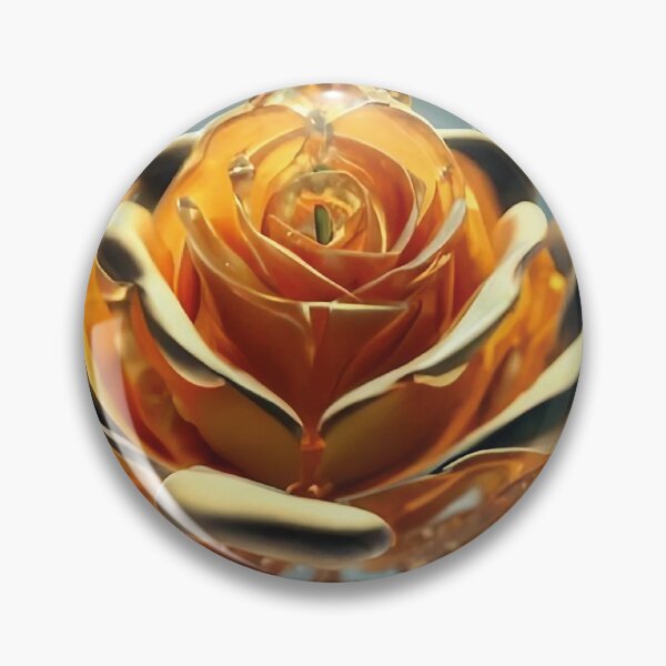 Item preview, Single golden yellow rose made of delicate Swarovski crystals, on an ethereal mirror. designed and sold by brokenpones.