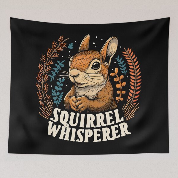 Item preview, Squirrel Whisperer, squirrel animal mom, dad, owner saying, for people who love squirrels designed and sold by NBSStore.