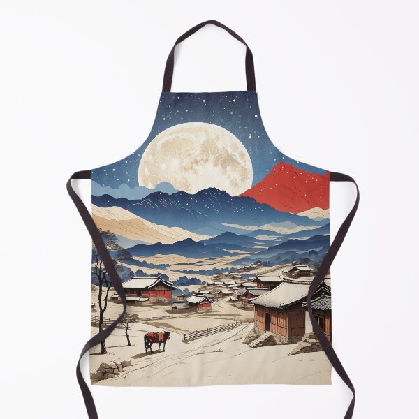 Item preview, Andong Hahoe Folk Village South Korea Starry Night Tourism Vintage Poster 2 designed and sold by TravelersGems.