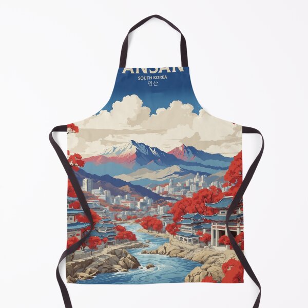 Item preview, Ansan South Korea Tourism Vintage Poster 2 designed and sold by TravelersGems.