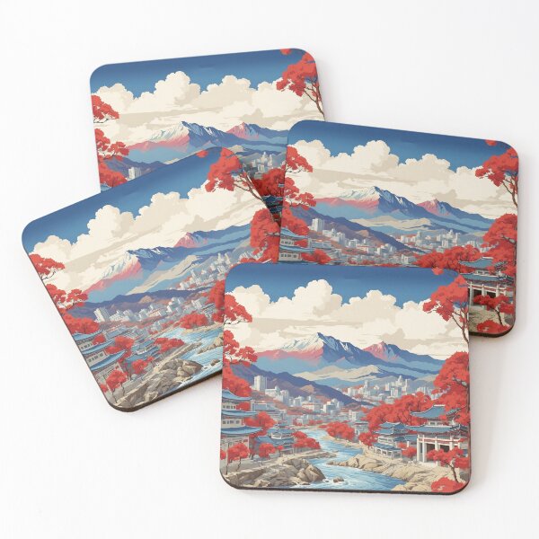 Item preview, Ansan South Korea Tourism Vintage Poster designed and sold by TravelersGems.