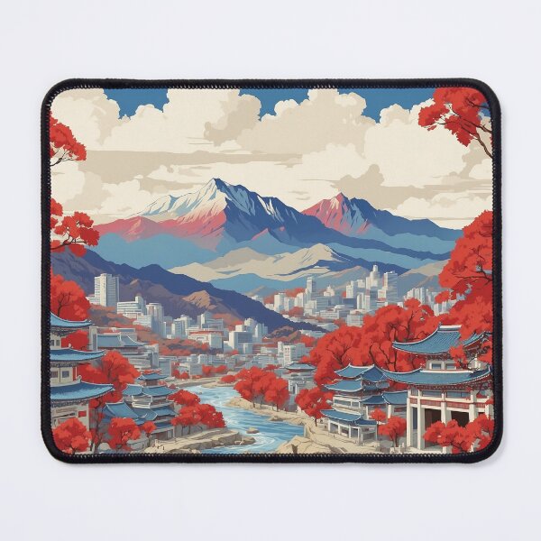 Item preview, Ansan South Korea Tourism Vintage Poster designed and sold by TravelersGems.