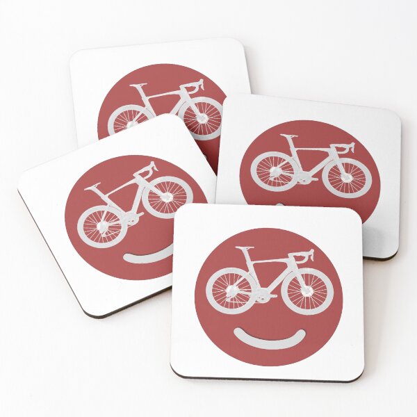 Item preview, Happy Road Bike face red designed and sold by Gravelymas.