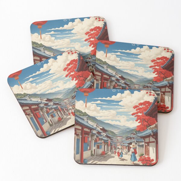 Item preview, Cheongju South Korea Tourism Vintage Poster designed and sold by TravelersGems.