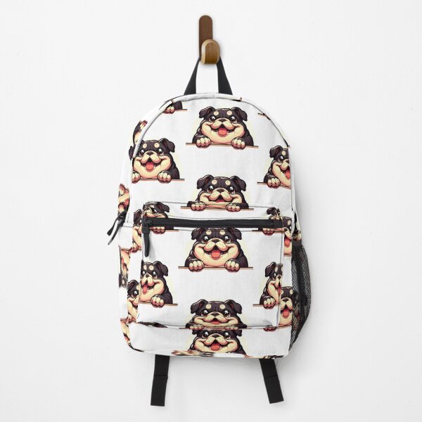 Item preview, Dog peeking, Bulldog cartoon design designed and sold by ArtshopDRM.