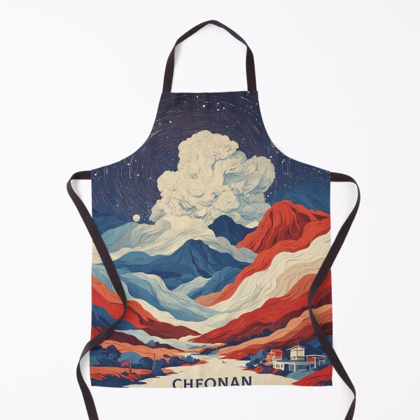 Item preview, Cheonan South Korea Starry Night Tourism Vintage Poster 2 designed and sold by TravelersGems.
