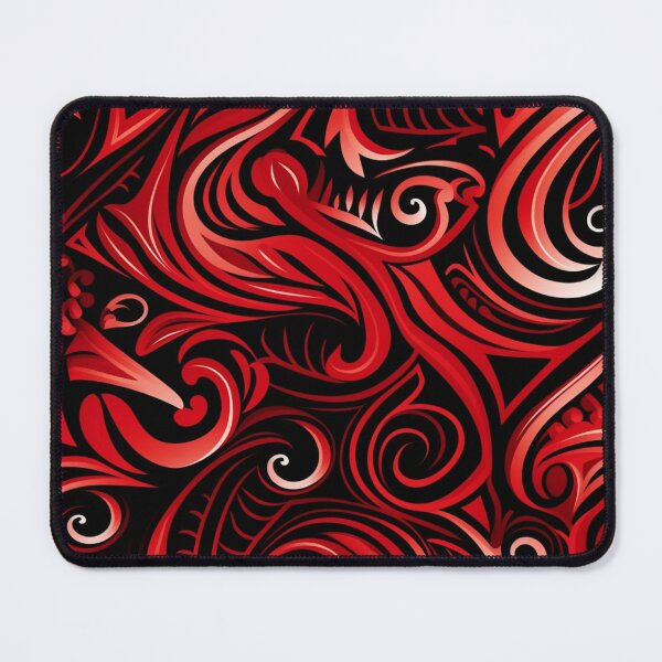 Item preview, Kowhaiwhai Maori Red Pattern designed and sold by GrinGalore.
