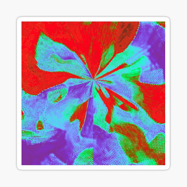 Abstract Flower Sticker