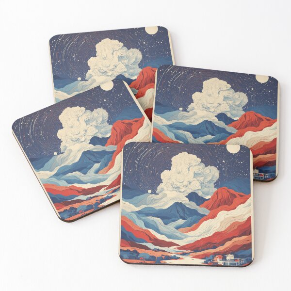 Item preview, Cheonan South Korea Starry Night Tourism Vintage Poster designed and sold by TravelersGems.