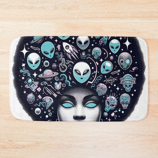 Item preview, Afro-futurism Afro Girl Black Artist designed and sold by KitonicTees.