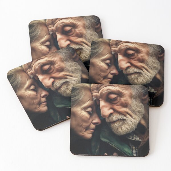 Item preview, Elderly Embrace in Time designed and sold by soulofalion.