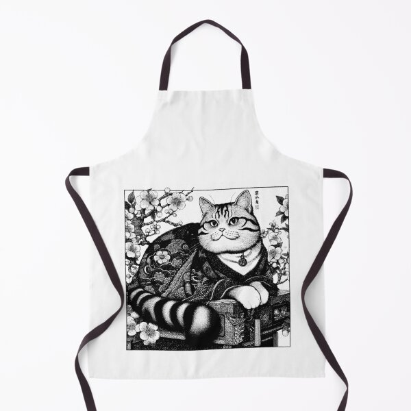 Item preview, black and white japanese cat designed and sold by MissKaffeina.