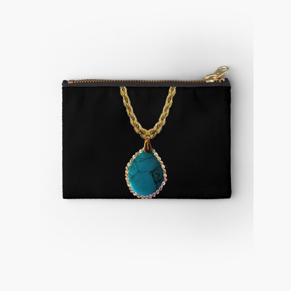 Item preview, Gold chain with blue stone designed and sold by Memosonata.