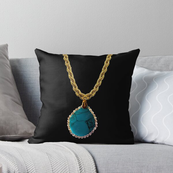Item preview, Gold chain with blue stone designed and sold by Memosonata.