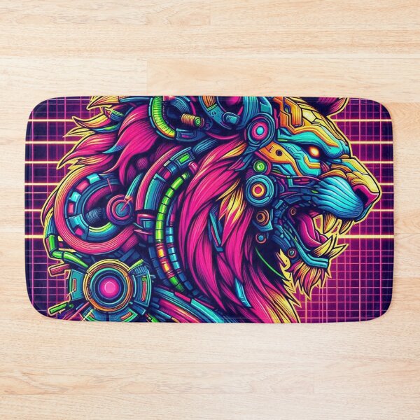Item preview, Synthwave Lion designed and sold by BeneathBrkenSky.