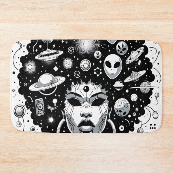 Item preview, Afrofuturism Afrocentric Afro Girl designed and sold by KitonicTees.