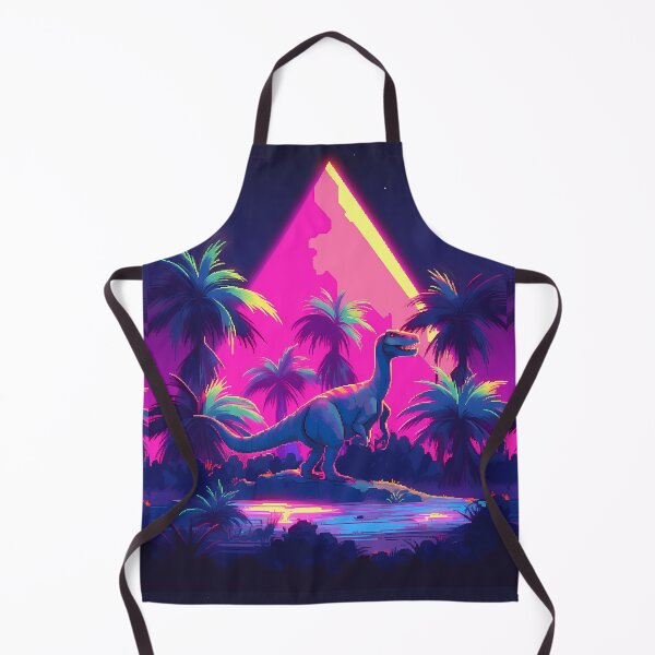 Item preview, Neon Vaporwave Raptor- Pixel art designed and sold by octoboobs.