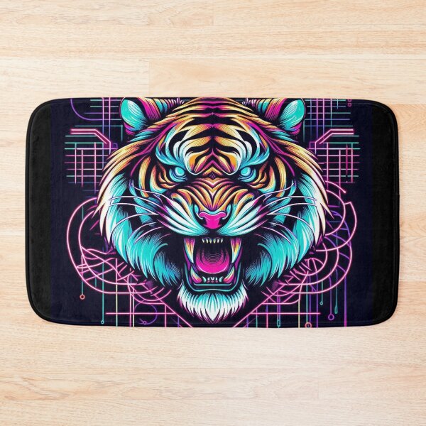 Item preview, Synthwave Tigers designed and sold by BeneathBrkenSky.
