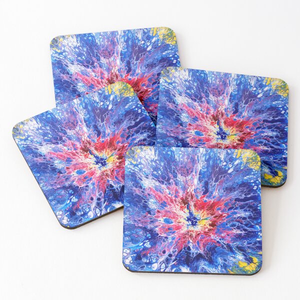 Item preview, Fluid art posters, acrylic blocks, coasters, prints designed and sold by ColorWaveShop.