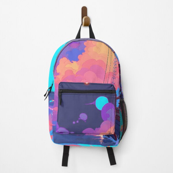 Item preview, Colorful Sailing Boat scene, relaxing vibes- Pixel art designed and sold by octoboobs.