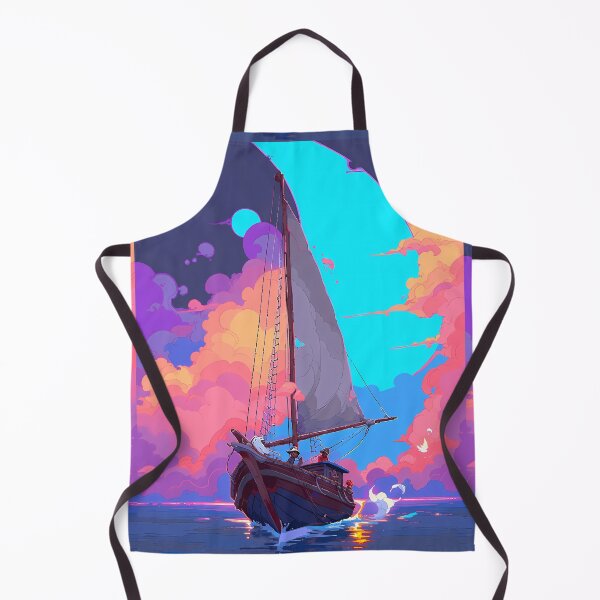Item preview, Colorful Sailing Boat scene, relaxing vibes- Pixel art designed and sold by octoboobs.