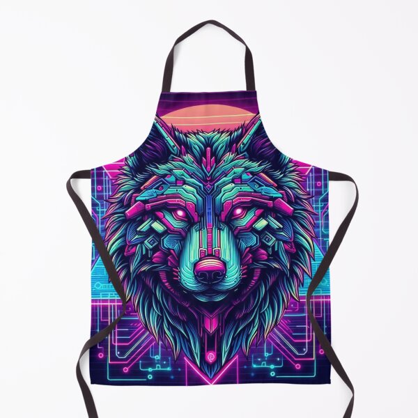Item preview, Synthwave Wolf designed and sold by BeneathBrkenSky.