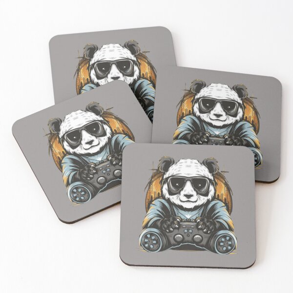 Aperçu de l'œuvre Adorable Panda Dans Des Lunettes De Soleil Tenant Un Tapis De Jeu créée et vendue par M R Design.