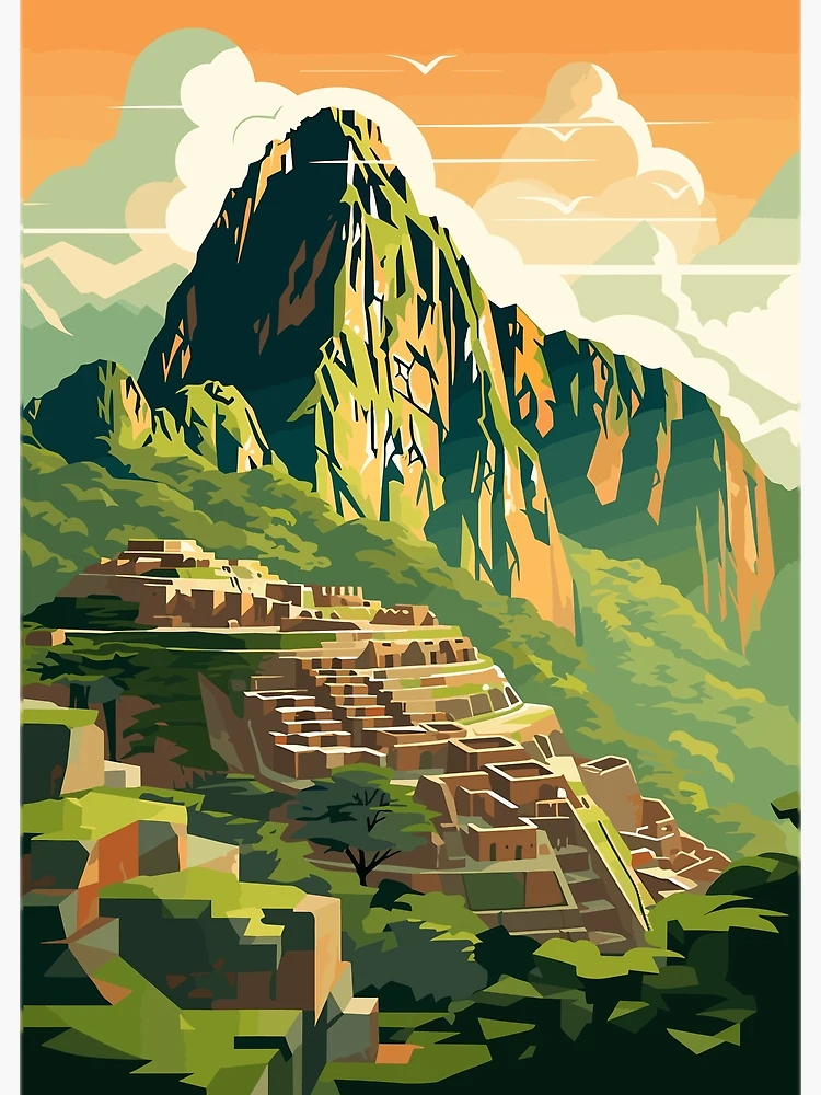 Machu Picchu selling Peru Vertical Shot 2007 Poster 24 x 36