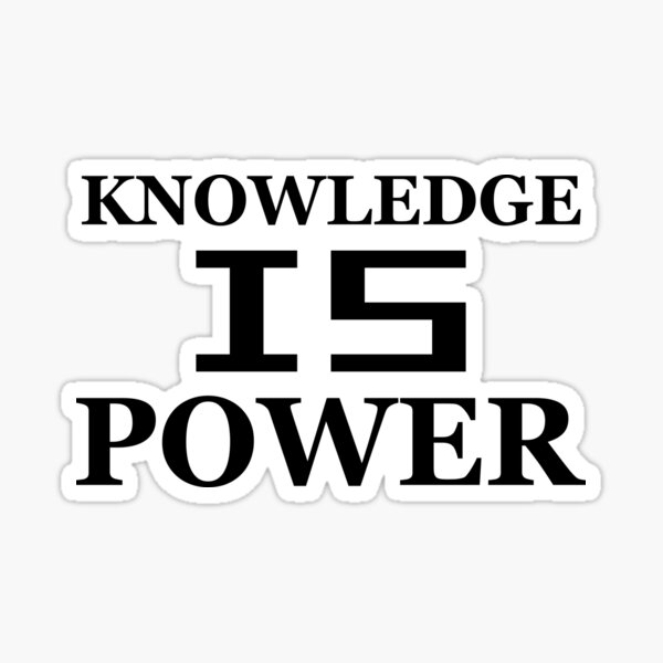 Item preview, Knowledge is power designed and sold by 101univers.