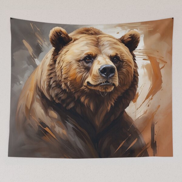 Item preview, Watercolor Brown Bear Face designed and sold by PolygonPinnacle.