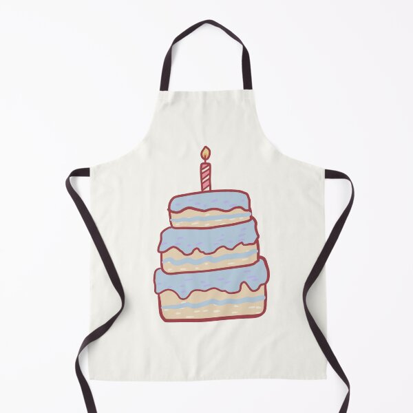 Item preview, Blue Birthday cake illustration designed and sold by Mayarart.