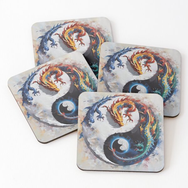 Item preview, Dragon Harmony Yin Yang Balance designed and sold by elleci.