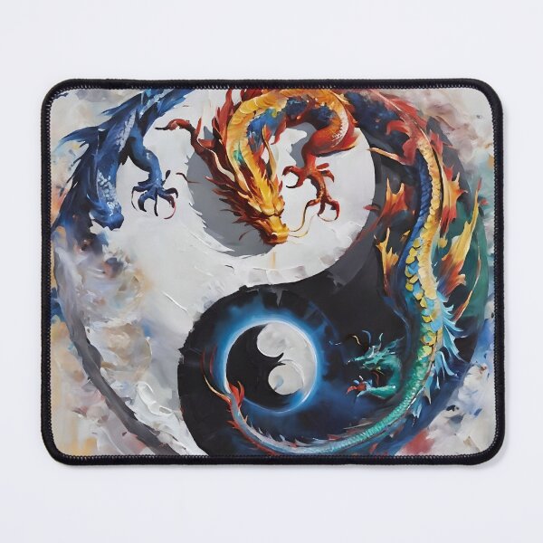 Item preview, Dragon Harmony Yin Yang Balance designed and sold by elleci.