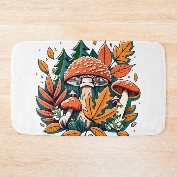 Item preview, Autumn Forest Floor with Enoki Mushrooms Design designed and sold by NiftyWrx.