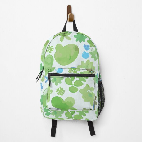 Item preview, Green hearts floral pattern in pastel colour palette designed and sold by navitalidesign.