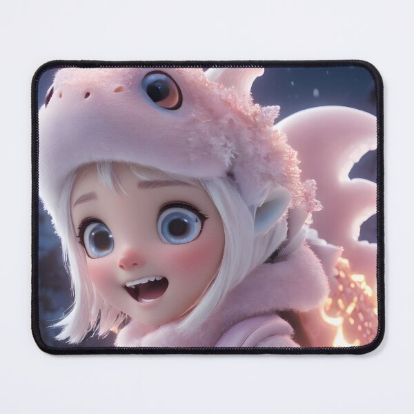 Item preview, Girl in Dinosaur Coat designed and sold by Geek-Girl-Art.