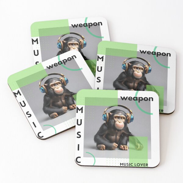 Item preview, DJ Chimpanzee  designed and sold by PexelAlchemy.