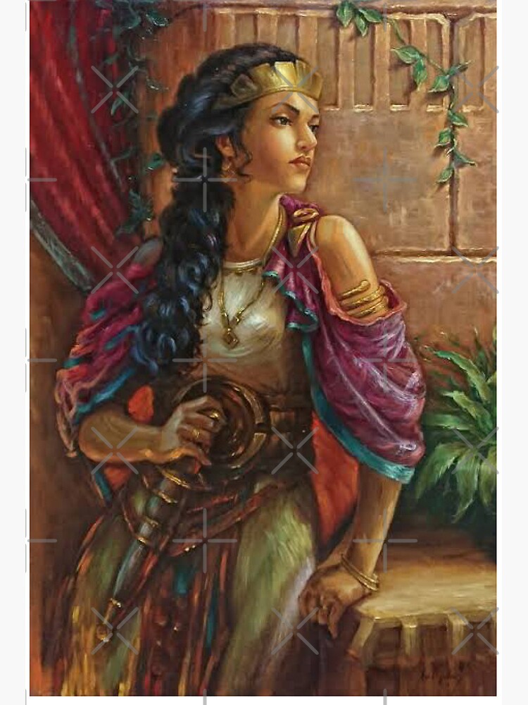 An painting depicting Queen Zenobia, Queen of the East Art Board Print