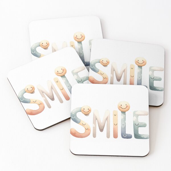 Item preview, Smiley Faces Forming the Word "SMILE" designed and sold by ImagineCorner.