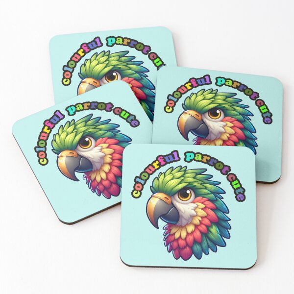 Item preview, colorful parrot fun designed and sold by winaidigidesign.